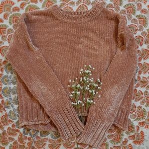 Knitted crop sweater